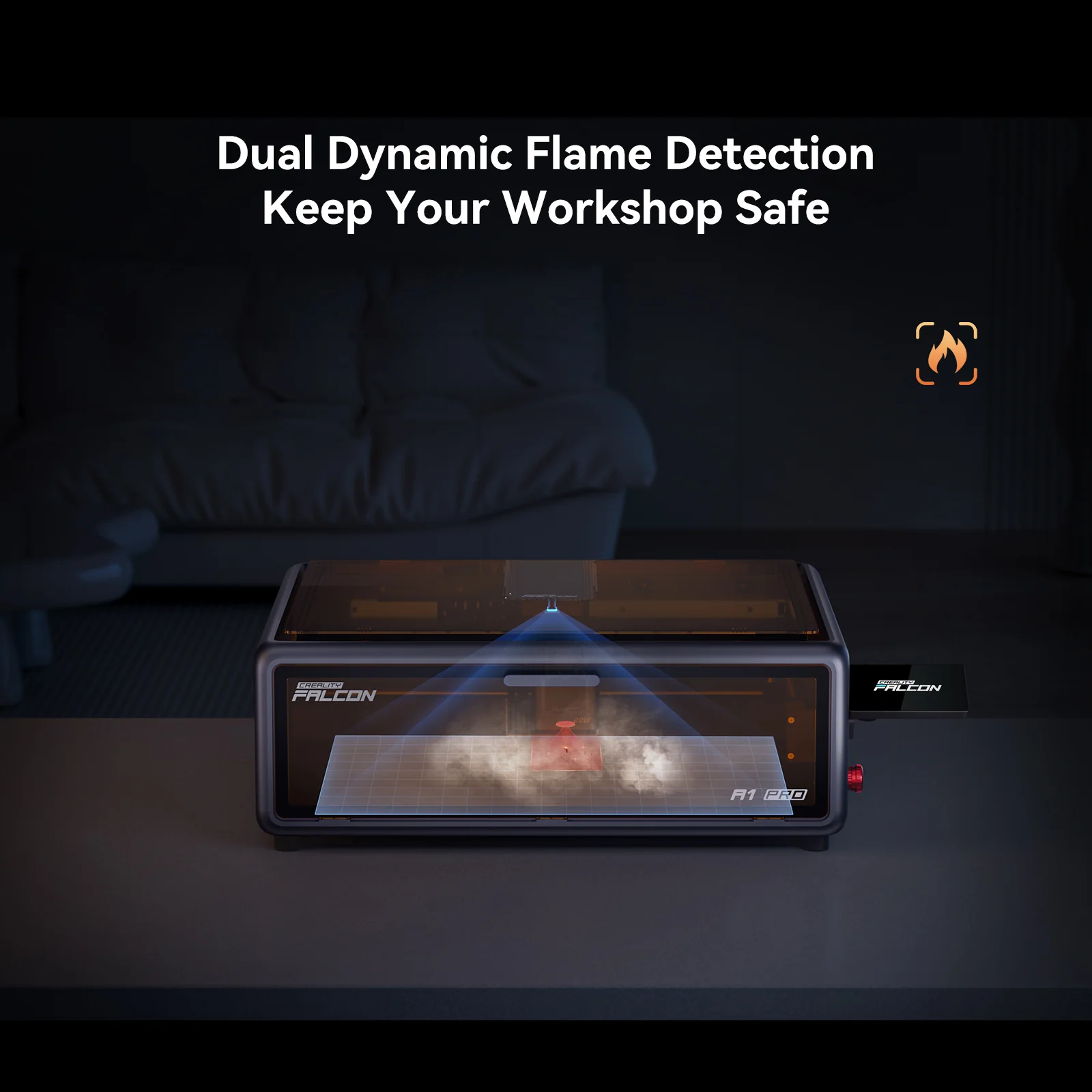 Creality Falcon A1 Pro 20W Dual-laser Engraver - Image 13