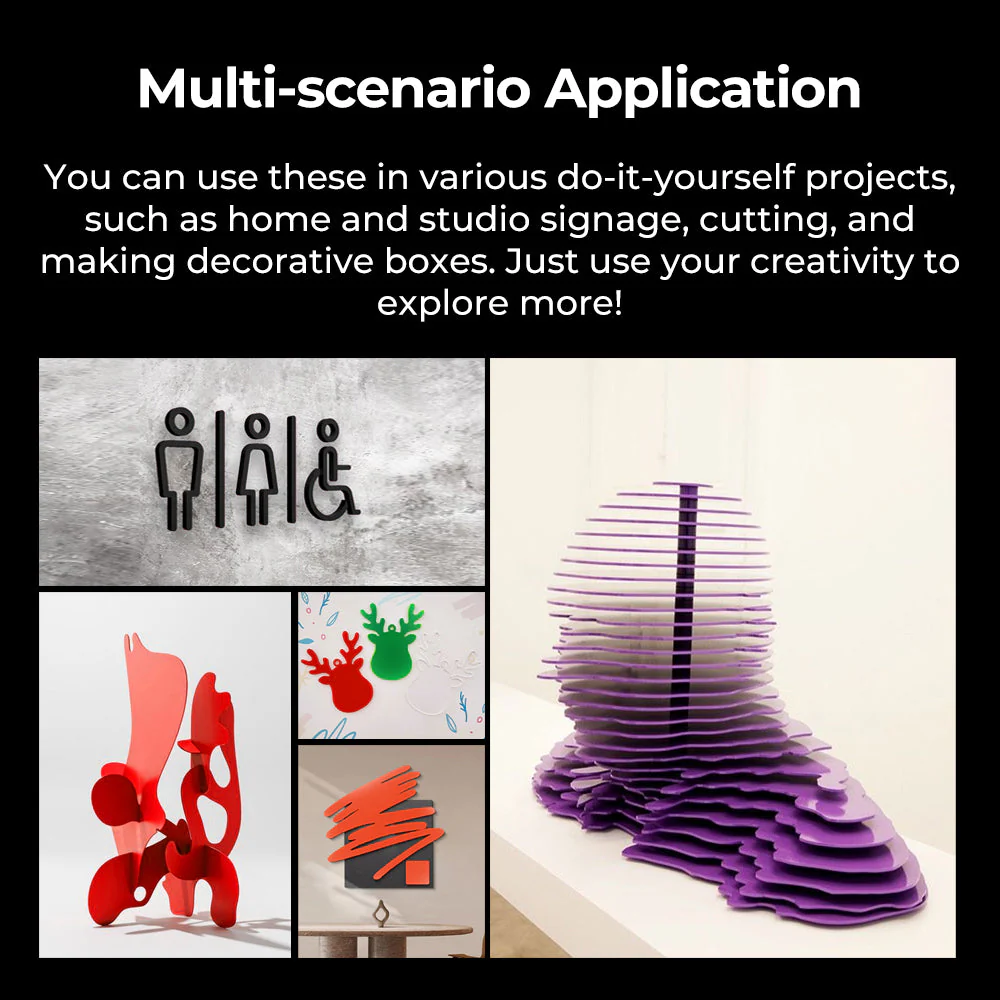 Falcon Series Opaque Glossy Colorful Acrylic Sheets - 10pcs - Image 5